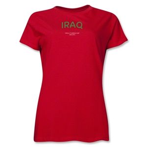 Iraq 2013 FIFA U 17 World Cup UAE Womens T Shirt (Red)
