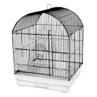 A and E Cage Co LLC A&E Cage Co. Round Top Bird Cage   AE1818RBLACK