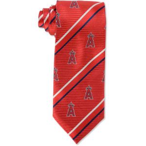 Los Angeles Angels of Anaheim Eagles Wings Necktie Cambridge Stripe Woven Silk