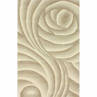 Nuloom Handmade Swirls Natural New Zealand Wool Rug (5 X 8) (NaturalPattern AbstractTip We recommend the use of a non skid pad to keep the rug in place on smooth surfaces.All rug sizes are approximate. Due to the difference of monitor colors, some rug c