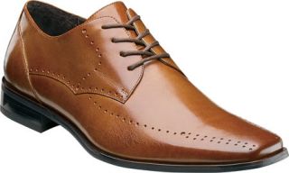 Mens Stacy Adams Atwell 24811   Cognac Leather Lace Up Shoes