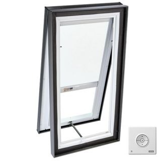 Velux VCM 2222 2005DS00 Skylight, 221/2 x 221/2 Fresh AirVenting CurbMountw/Tempered LowE3 Glass amp; Solar Blackout Blind