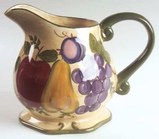 Home Trends Granada 96 Oz Pitcher, Fine China Dinnerware   Various Fruit On Yell