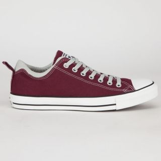 Dual Collar Chuck Taylor All Star Mens Shoes Burgundy In Sizes 10, 12,
