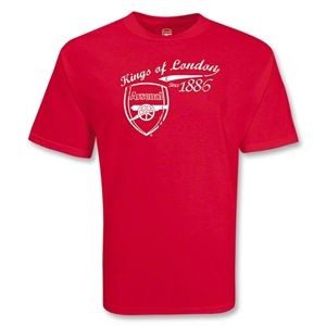 Euro 2012   Arsenal Kings of London 1886 T Shirt (Red)