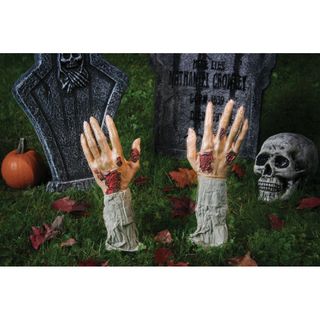 Halloween Ground Breaking Zombie Hands Decor