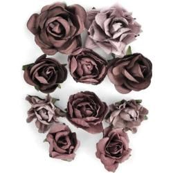 Aubergine Paper Blooms (AubergineSize of blooms ranges from 1 1.5 inches in diameter Imported )