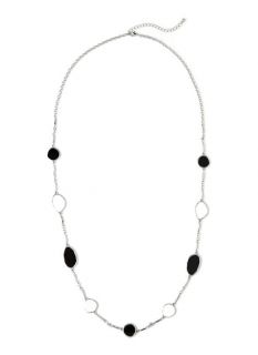 Catherines Womens BlackWhite True Oasis Necklace
