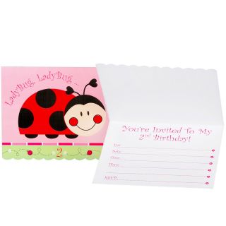 Ladybugs Oh So Sweet 2nd Birthday Invitations