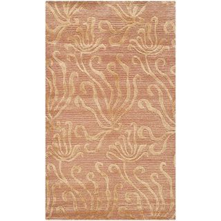 Martha Stewart Seaflora Corraline Silk/ Wool Rug (26 X 43)