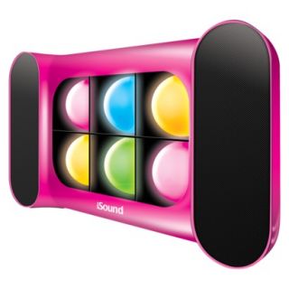 i.Sound iGlow Sound Speaker System   Pink (ISOUND 5248)