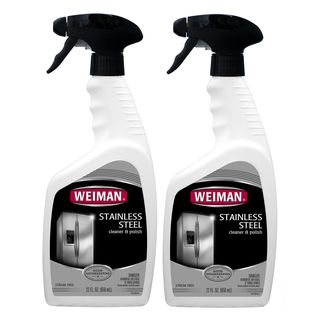 Weiman 22 ounce Stainless Steel Cleaner (pack Of 2) (WhiteModel WP00893Dimensions 4.25 inches long X 5 inches wide x 11.25 inches highPack of Two (2) bottles )