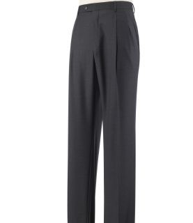 Signature Wool Pattern Pleated Front Trousers JoS. A. Bank