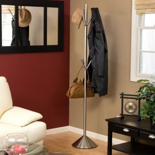 Adesso Pegs Stainless Steel Standing Coat Rack Multicolor   WK2055 22