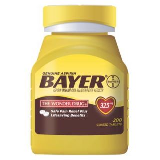 Genuine Bayer Aspirin 325 MG Tablets   200 Count