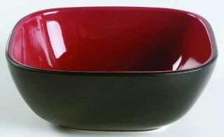 Corning Chili Red Square Soup/Cereal Bowl, Fine China Dinnerware   Hearthstone,A