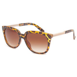 Gold Weave Sunglasses Tortoise One Size For Women 233203401