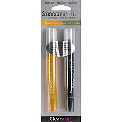 Smooch Gold Glow And Emerald Sprinkle Accent Ink (pack Of 2) (Gold Glow, Emerald SprinkleAcid free Archival quality Fast drying This package contains two 0.3 ounce bottles with applicator caps Ink conforms to ASTM D4236 )