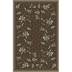 Woven Viscose Anemone Umber Accent Rug (33 X 47)