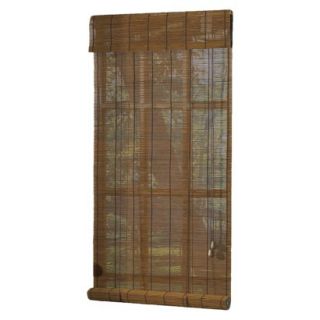 Outdoor Patio Radiance Imperial Matchstick Roll Up Blind   Fruitwood (36x72)