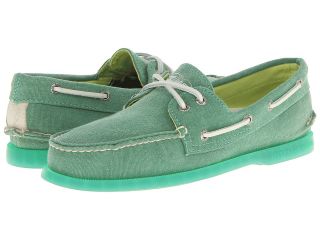 Sperry Top Sider A/O 2 Eye Stonewashed Mens Shoes (Green)
