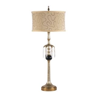 Dimond Lighting 1 light Table Lamp In Antique Silver And Black Finish
