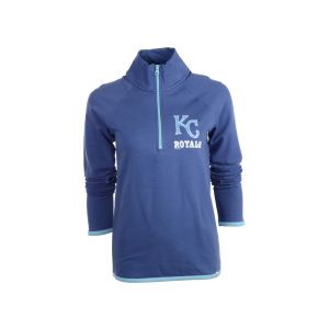 Kansas City Royals 47 Brand MLB Womens Showdown Quarter Zip Pullover