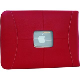 Premium Leather 13 MacBook Sleeve Red   MacCase Laptop Sleeves