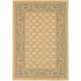 Recife Garden Lattice/ Natural Green Rug (39 X 55) (NaturalSecondary colors GreenTip We recommend the use of a non skid pad to keep the rug in place on smooth surfaces.All rug sizes are approximate. Due to the difference of monitor colors, some rug colo