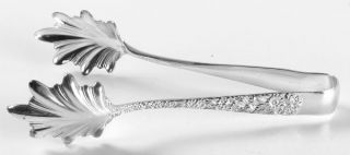 Kirk Stieff Repousse (Sterling, 1828, No Monograms) Large Ice Serving Tongs with