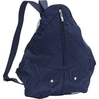 Traverse Backpack Navy/Leaf Green   baggallini Fabric Handbags