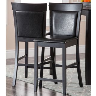 Abbyson Living Alexander Bicast Leather Counter Stools (set Of 2)