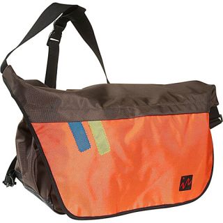 Drift Messenger Bag   Large   Brown/Orange