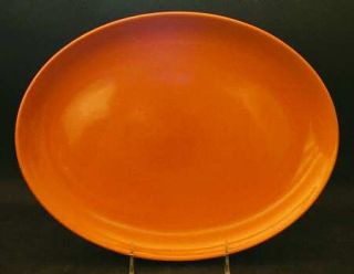 Iroquois Casual Cantaloupe 12 Oval Serving Platter, Fine China Dinnerware   Rus