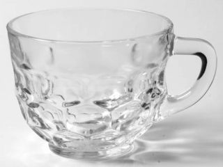 Federal Glass  Yorktown (Colonial) Punch Cup   Clear, Pressed Oval Design, 1960