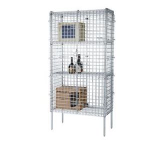 Focus 48 in Chrome Security Cage Kit, 24 in Deep, 74 in H